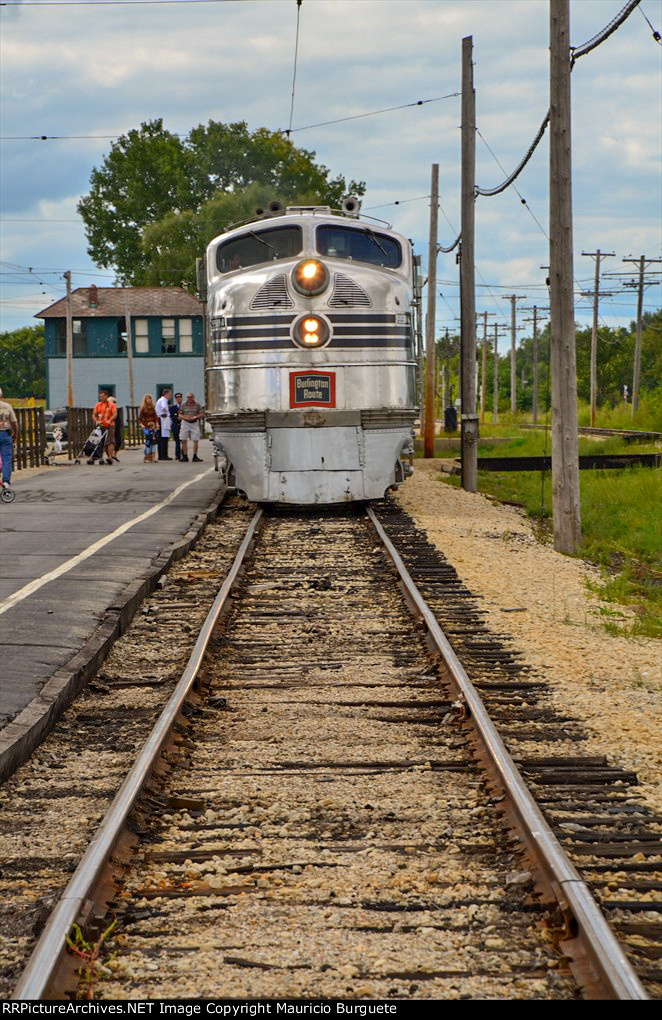 CBQ E5A Locomotive Nebraska Zephyr